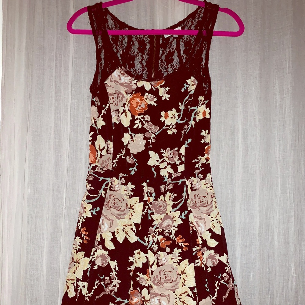 Black flower dress